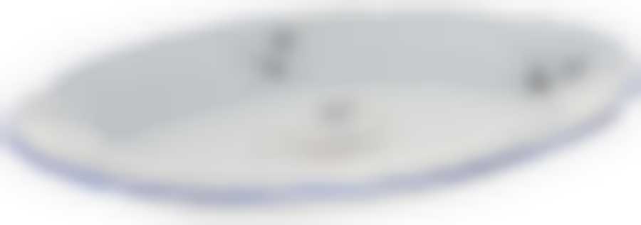 Блюдо овальное 26 см; "Bernadotte", декор "Гуси"