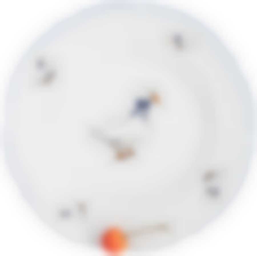 Тарелка мелкая 25 см; "Bernadotte", декор "Гуси"