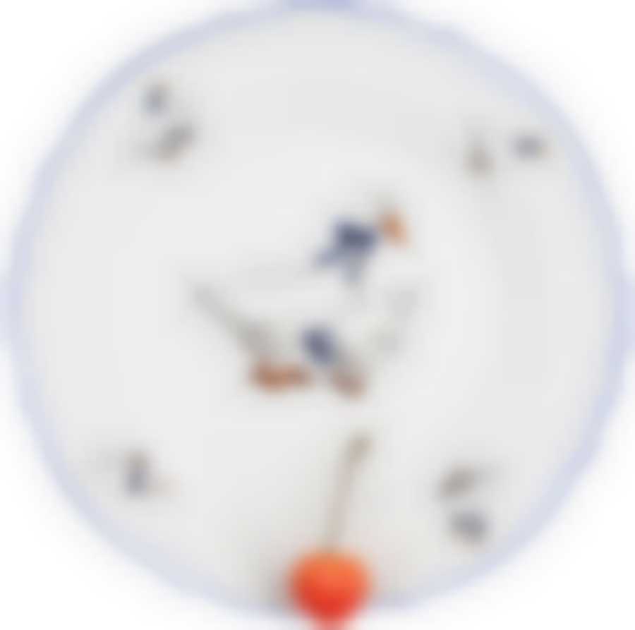 Тарелка мелкая 21 см; "Bernadotte", декор "Гуси"