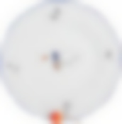 Тарелка мелкая 27 см; "Bernadotte", декор "Гуси"