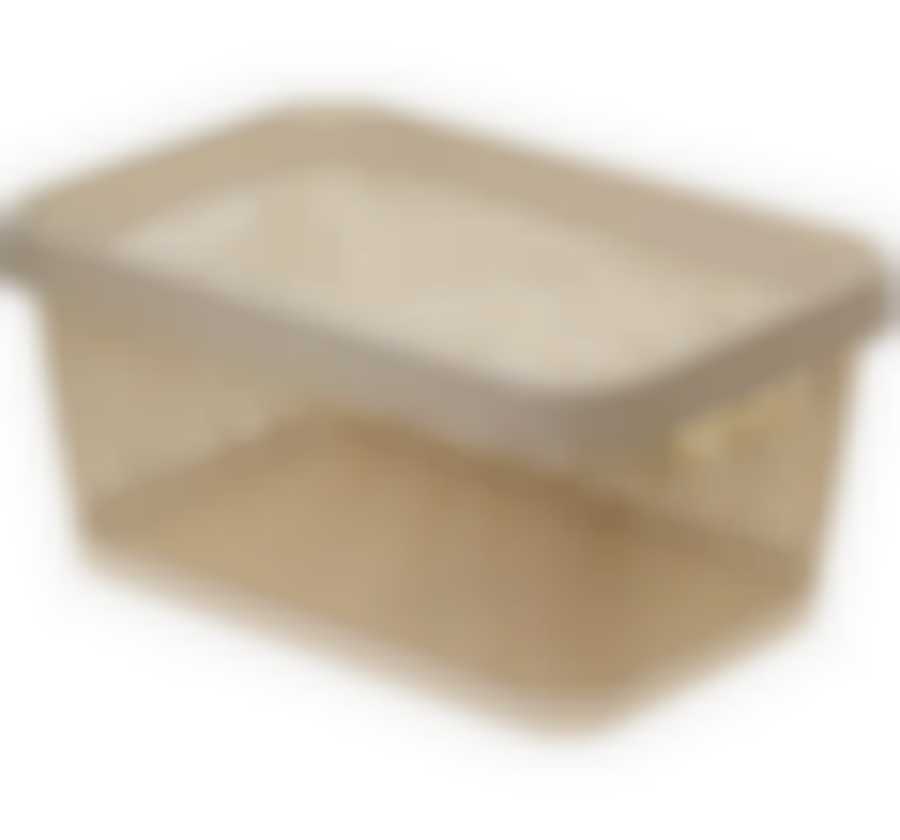 Коробка ПИРУЛА 12л с крышкой "Латте"