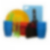 Набор для пикника 19 предметов: Миска 2,1л.; Стакан 250 мл 4 шт; Тарелка 4 шт; Ложка 4 шт; Вилка 4 шт; Веер для мангала малый 1 шт; Доска разделочная 