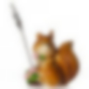 Фигурка декоративная (визитница) "Белочка/Валентинка" h=9см. (4вида) (min8)