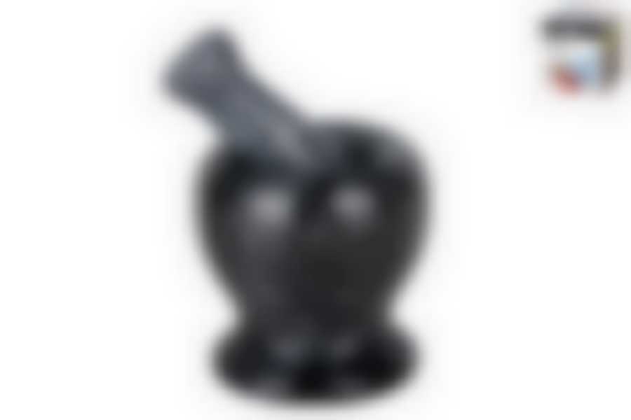 Ступка с пестиком из натуральн. камня 9х11см