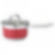 Ковш со стекл.крышкой agness Горошек 1,9 л 16*9,5 см