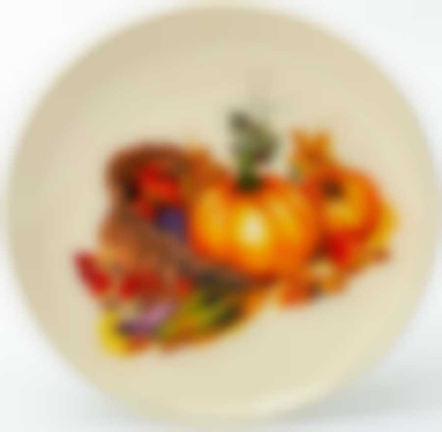 Блюдо круглое 240 мм "Тыква"