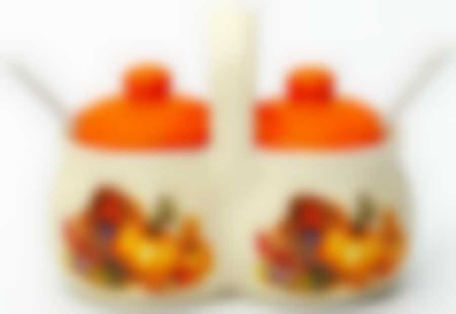 Набор для специй с ложками  250мл "Тыква"