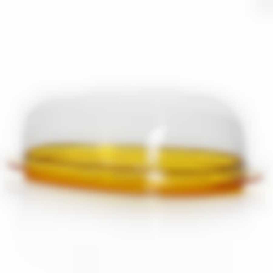 Масленка "Кристалл" (оранжевая прозрачная)