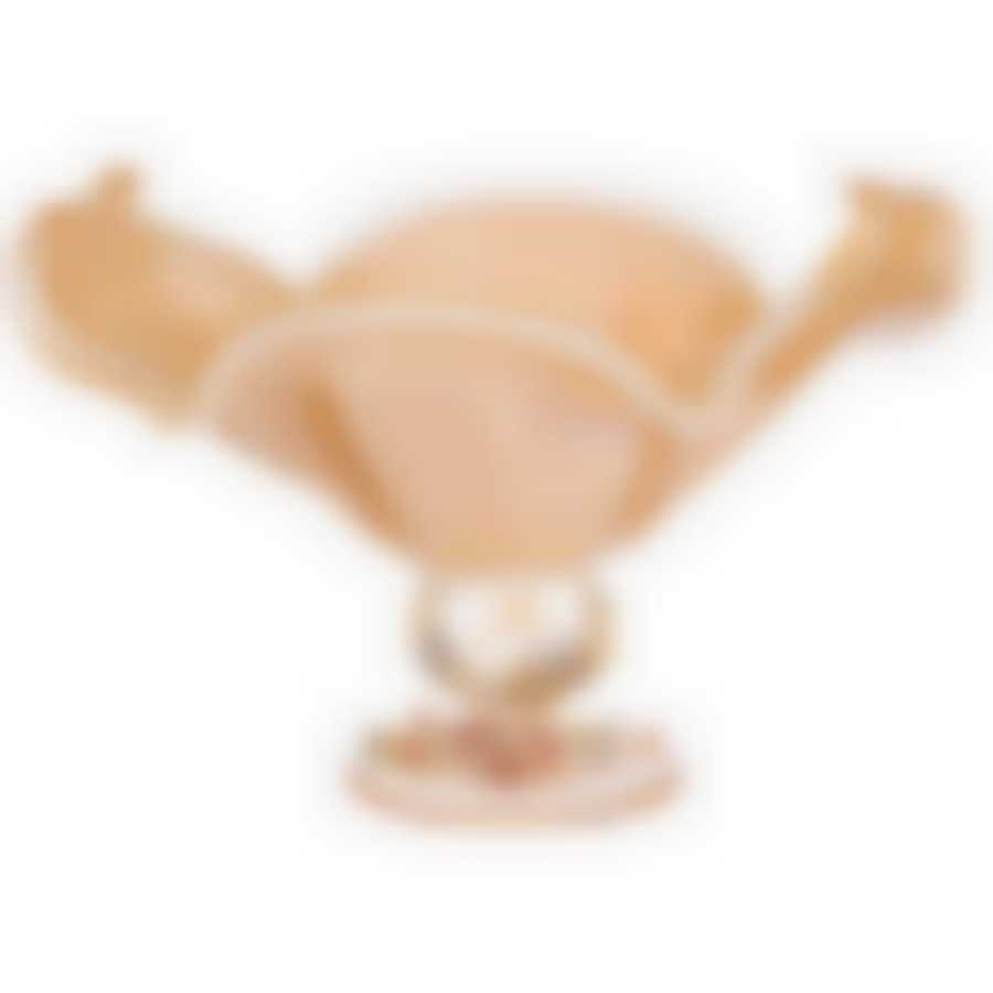 Блюдо на ножке white cristal Honey persia 30х24см высота 21см