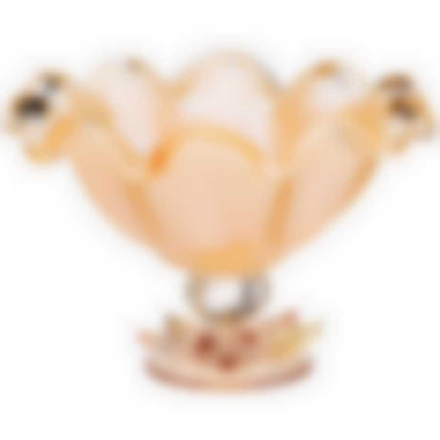 Блюдо на ножке white cristal Honey desy small 23см высота 16см