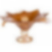 Блюдо на ножке white cristal Noce quadro 38см высота 23см