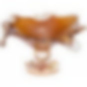 Блюдо на ножке white cristal Noce quadro small 22х22см высота 23см