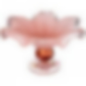 Блюдо на ножке white crystal Rosa guisy med 