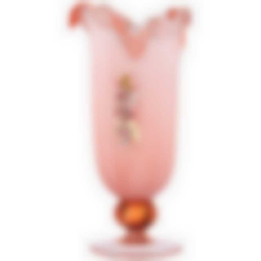 Ваза white crystal Rosa oksan высота 42см