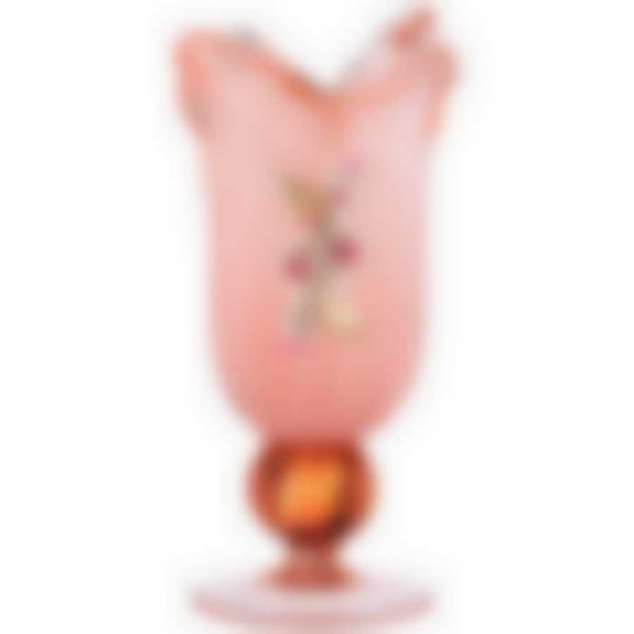 Ваза white crystal Rosa oksan высота 32см