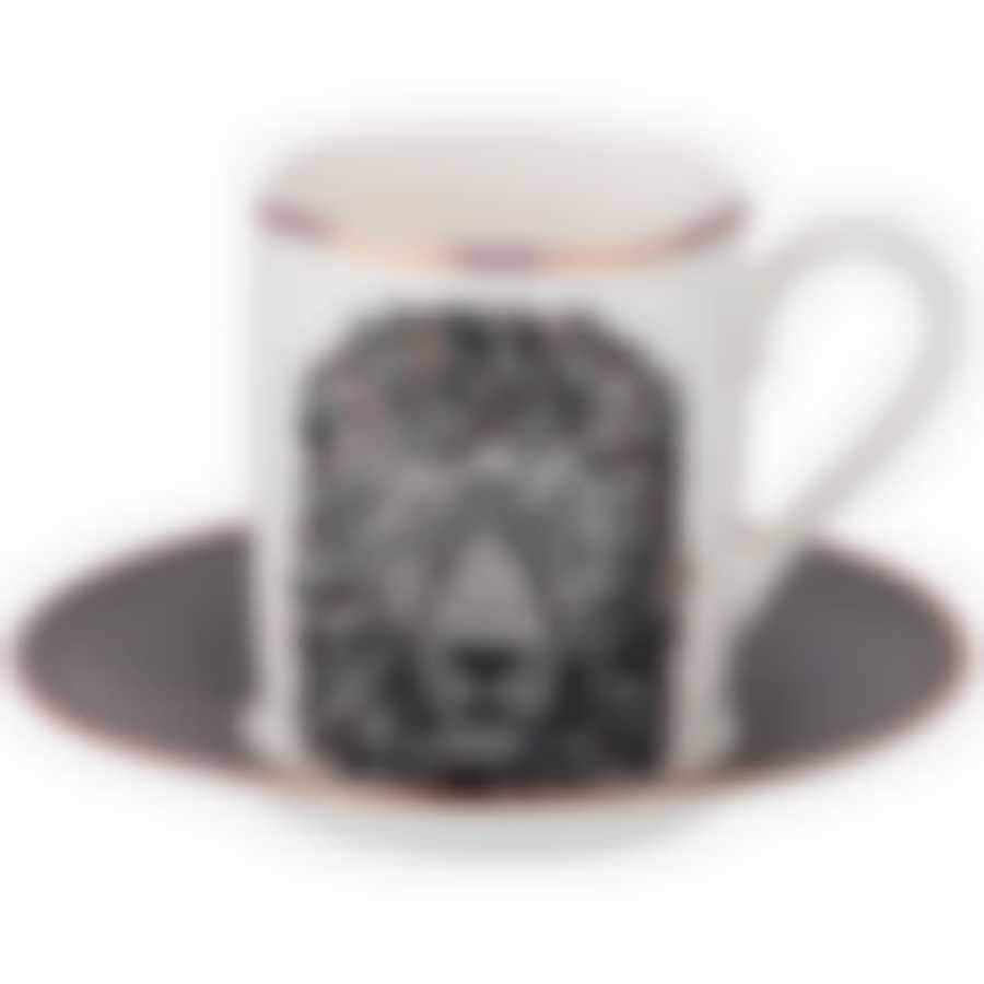 Кофейный набор на 1 пер. Лев 2 пр. 100мл 