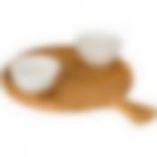 Блюдо сервировочное Native 34*25.5*2 см + 2 розетки 