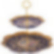 Блюдо 2-х ярусное lefard Влюбленная пара кобальт 28 см 