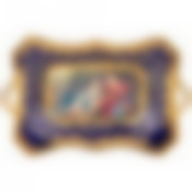 Блюдо с ручкам прямоугольное lefard Влюбленная пара кобальт 29*19 см 