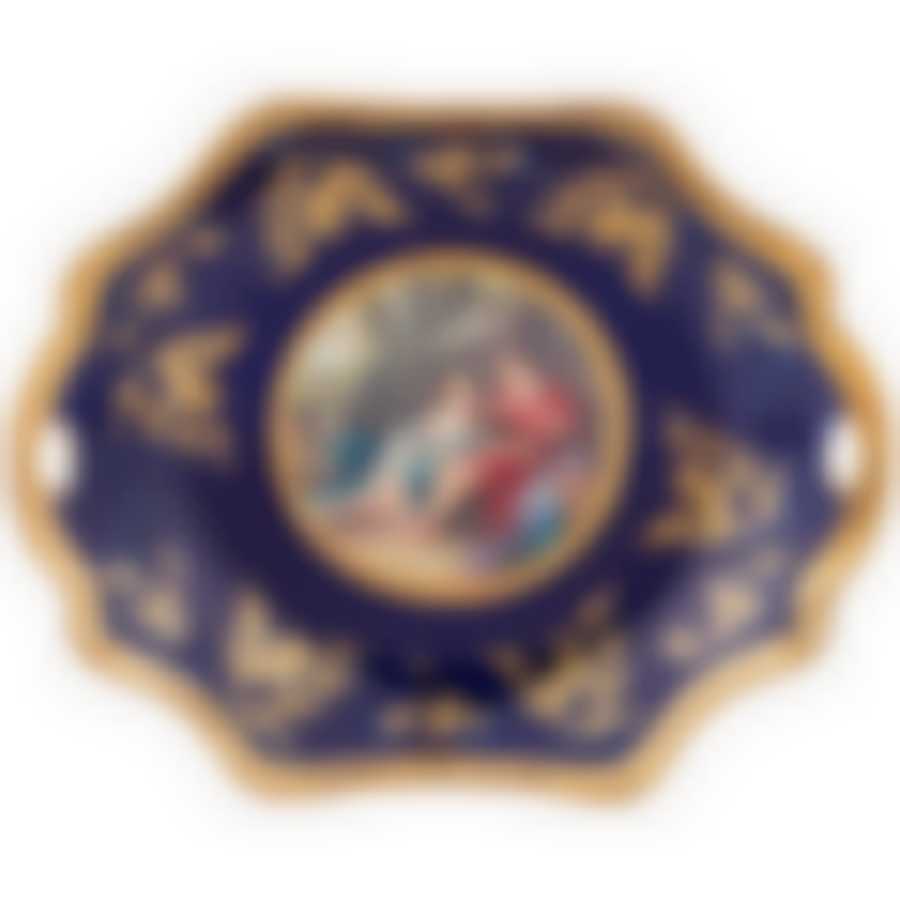 Блюдо с ручками lefard Влюбленная пара кобальт 31*25 см 