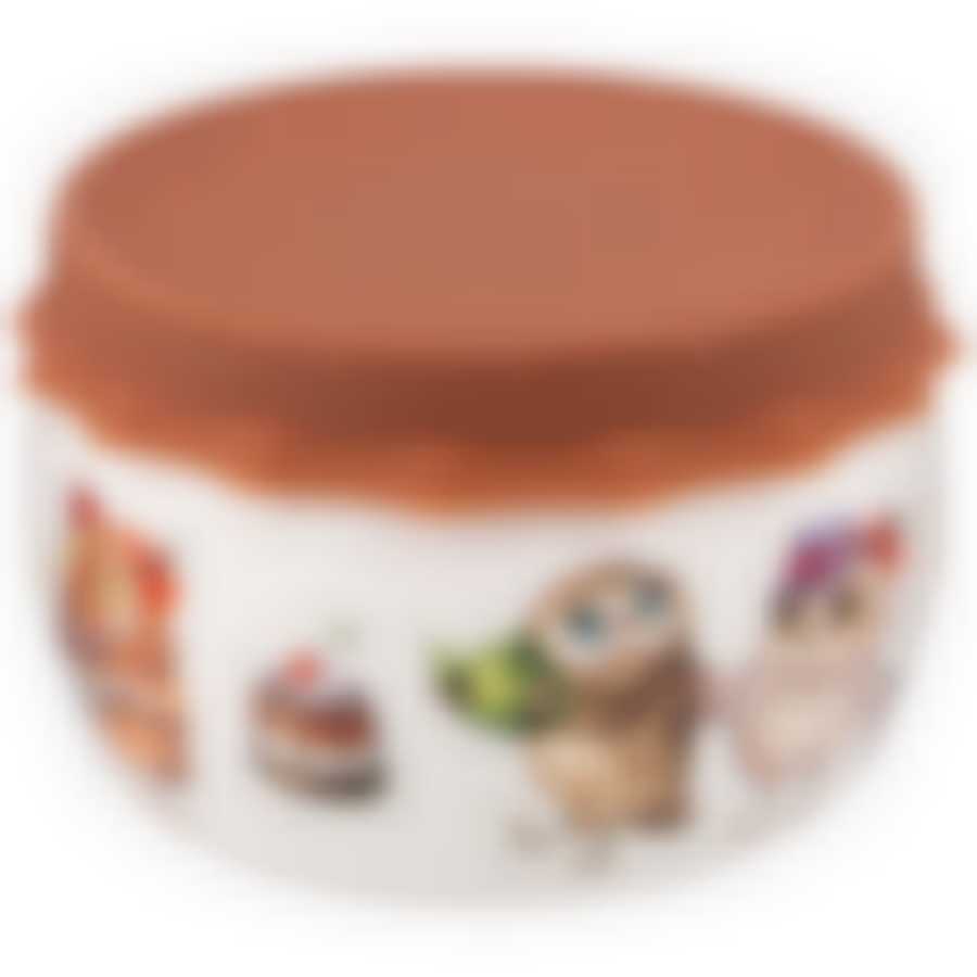 Банка с силиконовой крышкой Совушки 500мл 