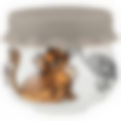 Баночка с силиконовой крышкой Озорные коты 180мл 