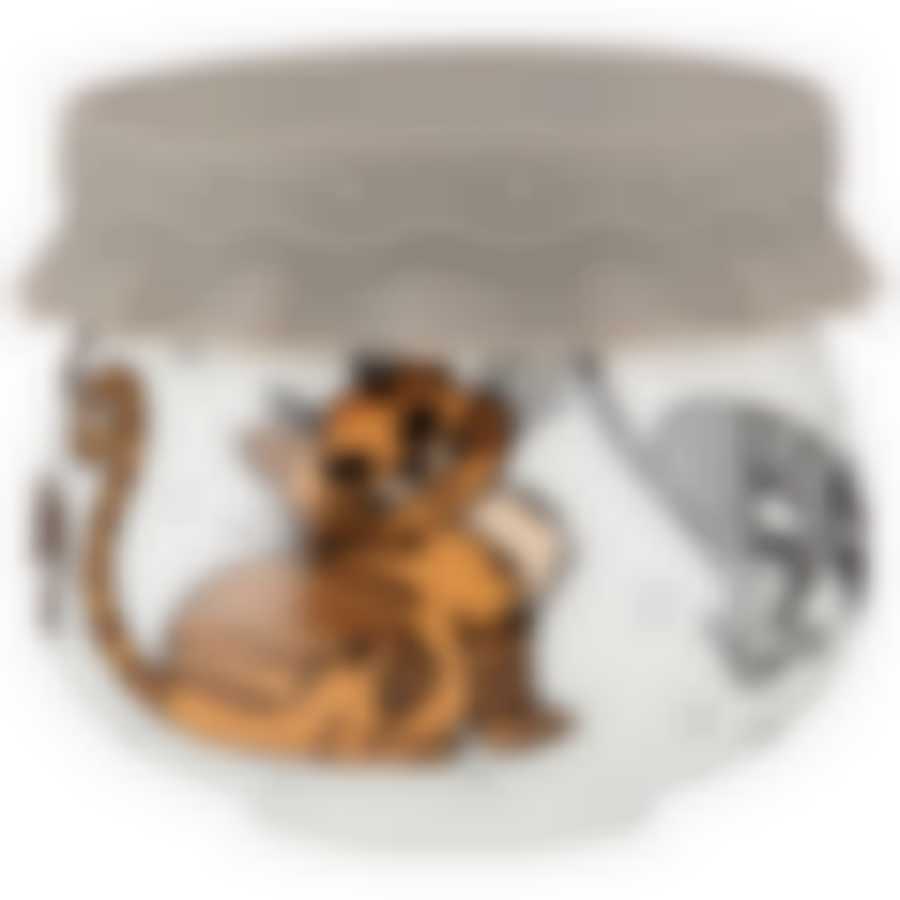 Баночка с силиконовой крышкой Озорные коты 180мл 