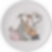 Тарелка десертная коллекция Счастливое семейство 20*20*2,2 см 