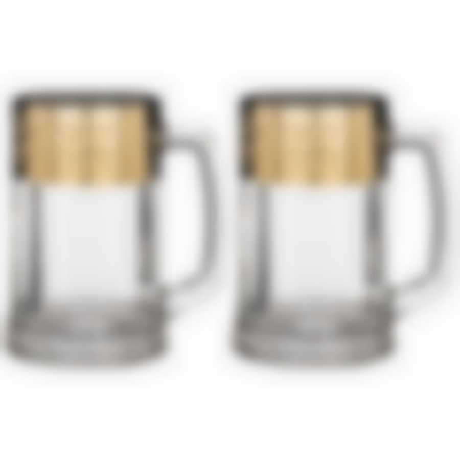 Набор 2 кружек для пива 500 мл Полоса версаль 