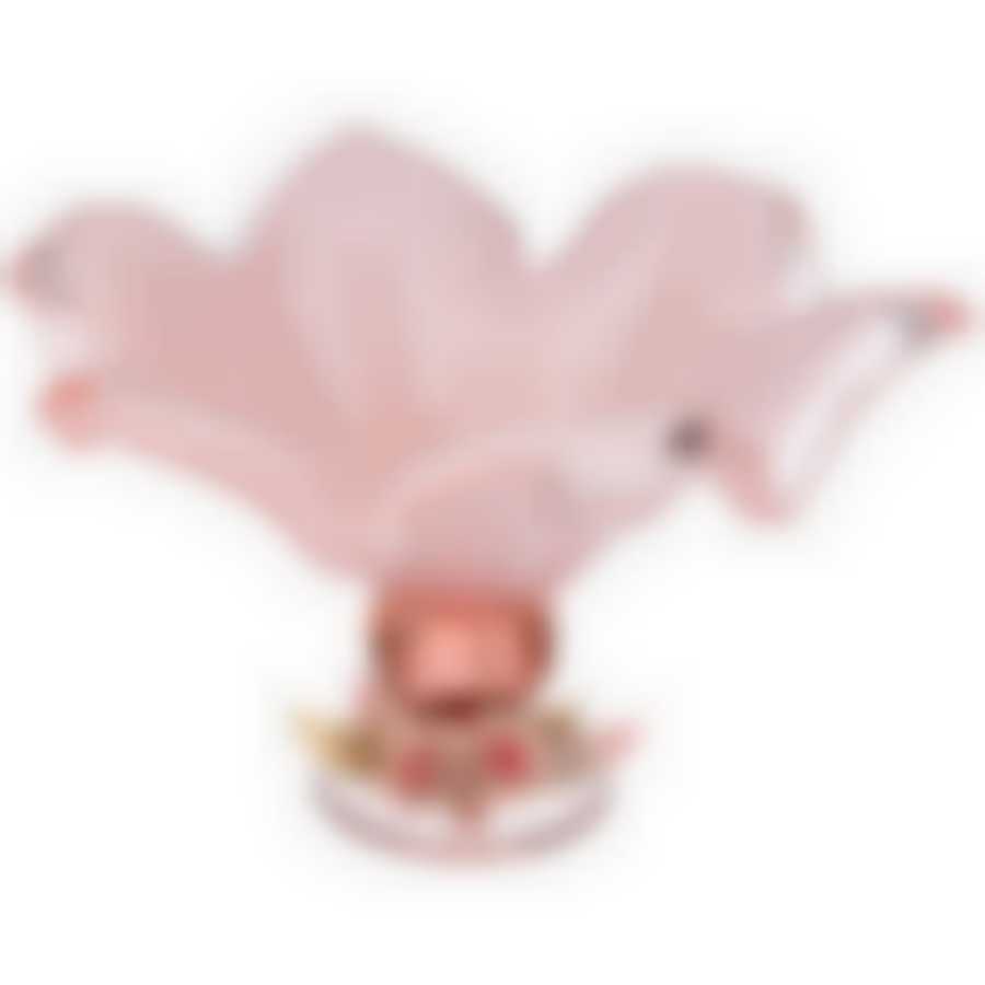 Блюдо на ножке white crystal Rosa guisy small 