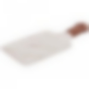 Блюдо для сервировки с деревянной ручкой коллекция Золотой мрамор цвет: white 34*15,3*2 см