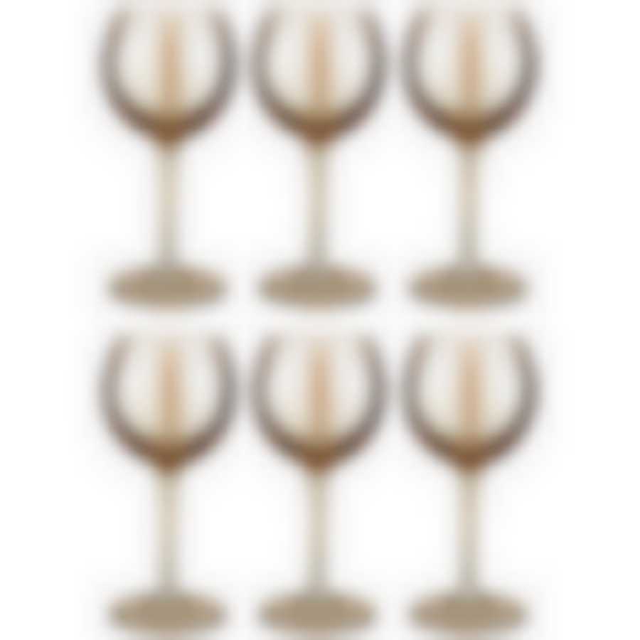 Набор фужеров из 6 шт. Медовый весенний 350 мл