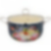 Кастрюля эмалированная agness со стеклянной крышкой,6,8л, диаметр=24 см высота=15,5 см 