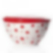 Салатник с крышкой "Горошек", объем 1,45 л (цвет бело-красный)