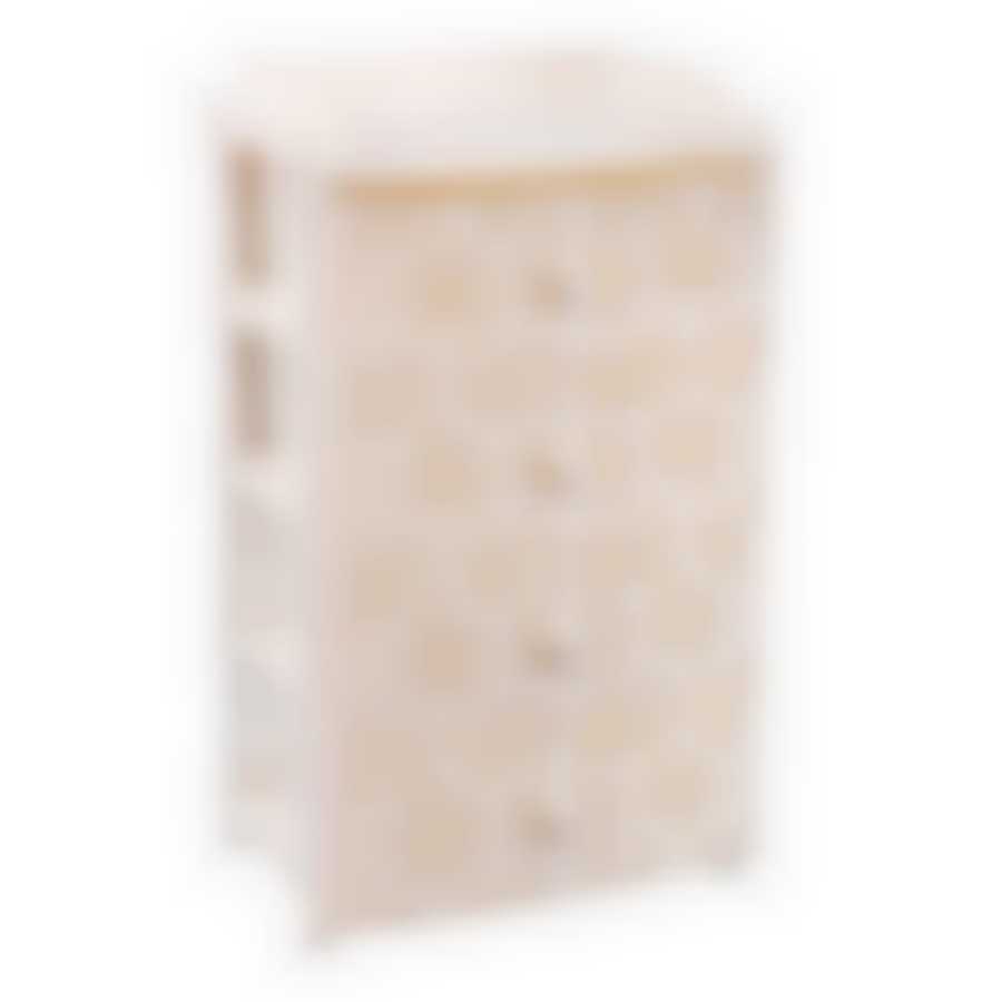 Комод широкий Лаура 4-х секционный (сл.кость)