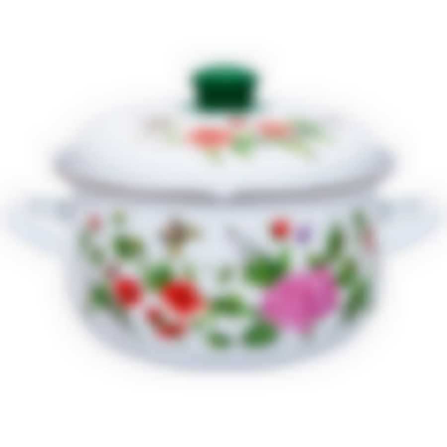 Кастрюля эмал груш Гортензия 4,8л ТМ Savasan