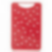 Доска разделочная "Горошек", 250*160*6 мм (цвет бело-красный)