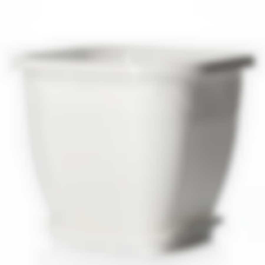 Горшок-кашпо квадратный с поддоном "Лозанна", объем 8 л (цвет в ассортименте)