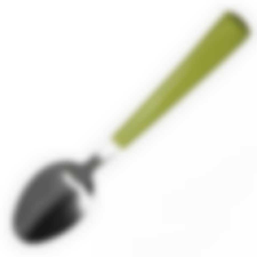 Ложка столовая с зеленой ручкой, 20 см