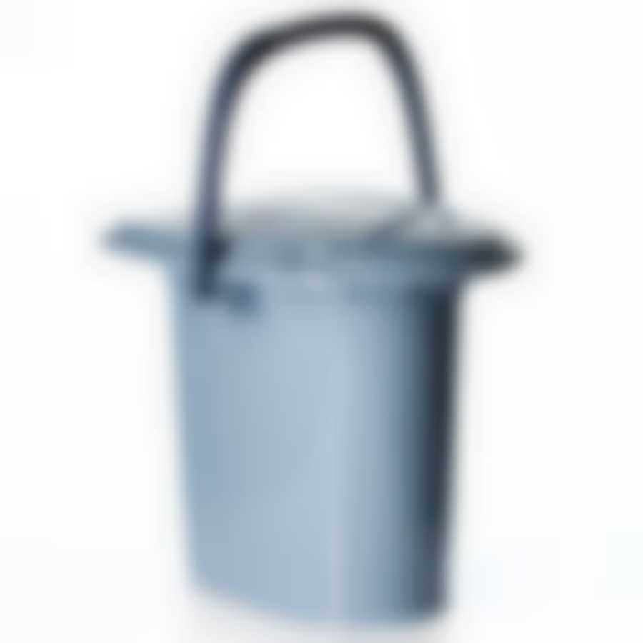 Ведро - туалет, объем 16 л (цвет "голубой мрамор")