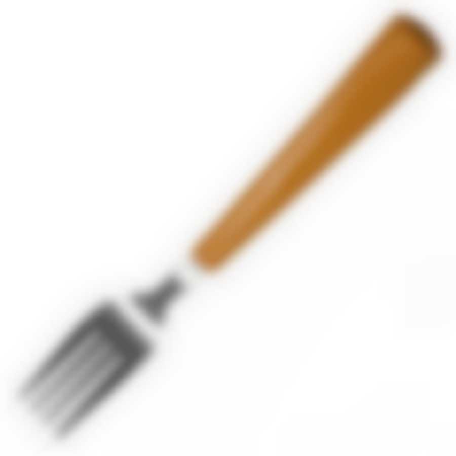 Вилка столовая с оранжевой ручкой, 19 см