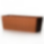 Ящик для цветов с поддоном прямоугольный "Изюминка", объем 12 л (коричневый)