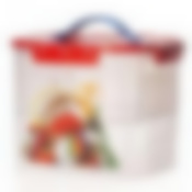 Контейнер для хранения с вкладышем "Деко", объем 7 л, 230*230*180 мм (рукоделие) (цвет в ассортименте)