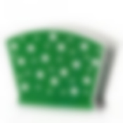 Салфетница "Горошек" (цвет белый с зеленым)