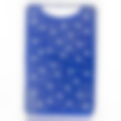 Доска разделочная "Горошек", 250 х 160 х 6 мм (бело-синяя)