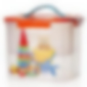 Контейнер для хранения с вкладышем "Деко", объем 7 л, 23 х 23 х18 см (игрушки) (цвет в ассортименте)