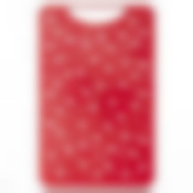 Доска разделочная "Горошек", 280 х 180 х 6 мм (бело-красная)