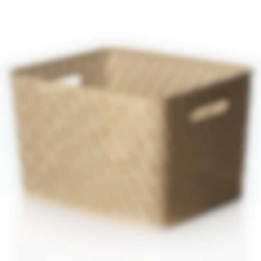 Корзина "Плетенка", 350*290*225 мм (бежевая)