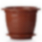 Горшок для цветов "Виола", с поддоном, объем 3,5 л (цвет коричневый)