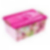 Контейнер "Фея" 40л с крышкой (цвет в ассортименте)